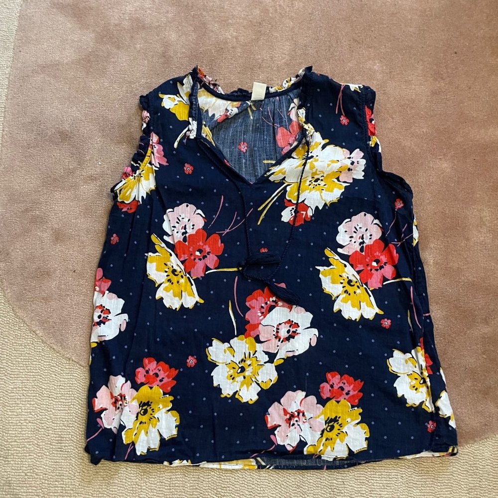 Old Navy - Navy Floral Tank Top